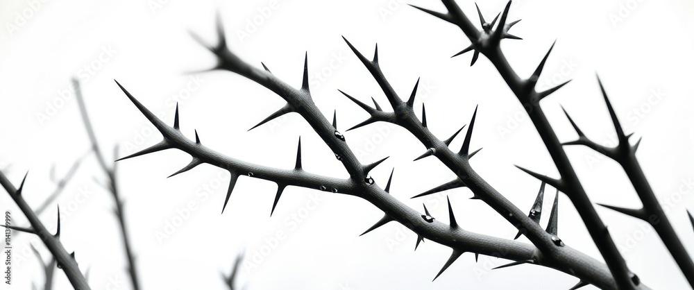 Photo of a black and white tree branch against a white background, with a shallow depth of field, jpeg artifacts, high quality Photo of a black and white tree branch against a white background, with a shallow depth of field, jpeg artifacts, high quality