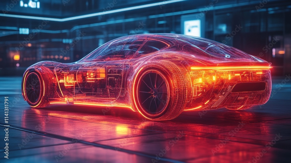 Futuristic High-Tech Electric Vehicle with Luxury Design Emphasizing Speed Modern Automotive Technology Futuristic High-Tech Electric Vehicle with Luxury Design Emphasizing Speed Modern Automotive Technology