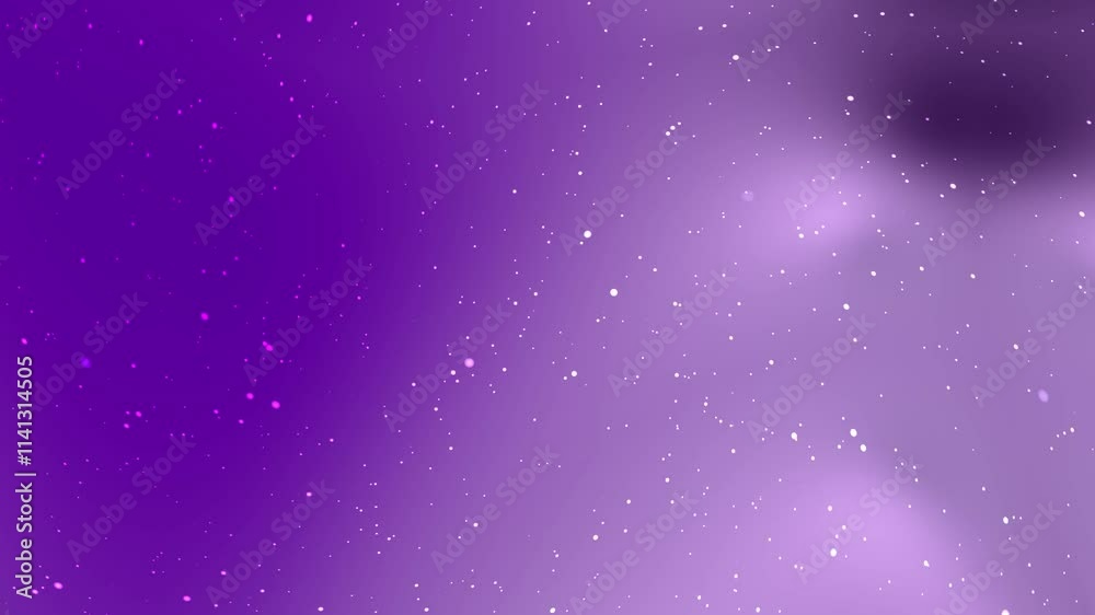 Purple Background With Sparkling Particles Creating a Dreamy and Ethereal Atmosphere