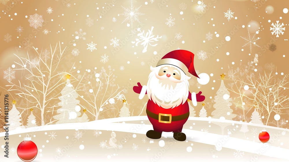 Cute merry design christmas frame background Cute merry design christmas frame background