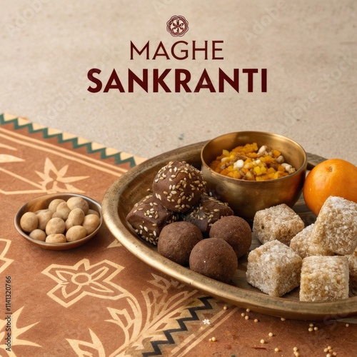  Happy Maghe Sankranti Design, Makar Sankranti Social Media Post Design
 photo