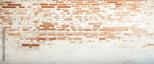 A close-up photograph of a brick wall with a distressed texture, showing a mixture of red and white bricks, some of which are worn and faded. The wall has a rough, uneven surface with cracks and imper