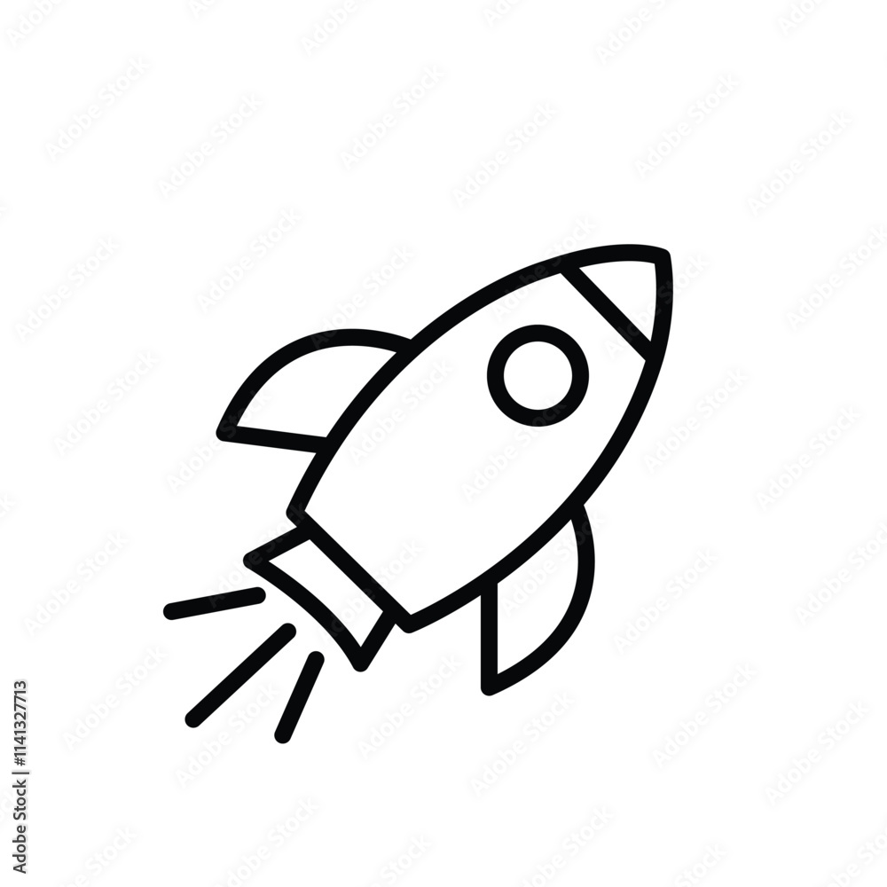 Rocket icon. Simple outline rocket signs set. Rocket launched icon. Rocket icon. Simple outline rocket signs set. Rocket launched icon.