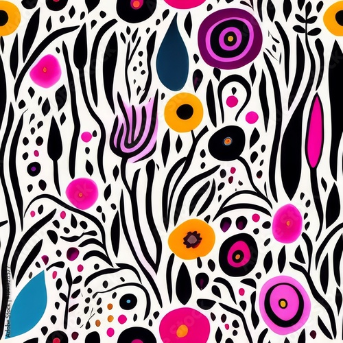 Colorful Abstract Seamless Geometric Pattern Background Texture Design Vector Print Wallpaper

