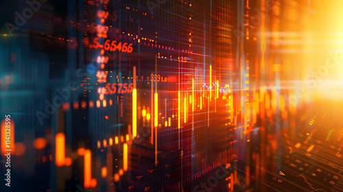 Financial Bargaining on Stock Exchange Stock Market Trading and Exchange Bargaining Concept in Finance

 photo