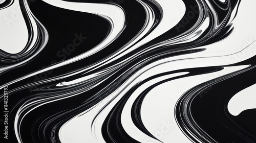 Unique abstract art profile with contrasting black and white textures.
