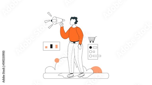 Product Promotion Animated Illustration