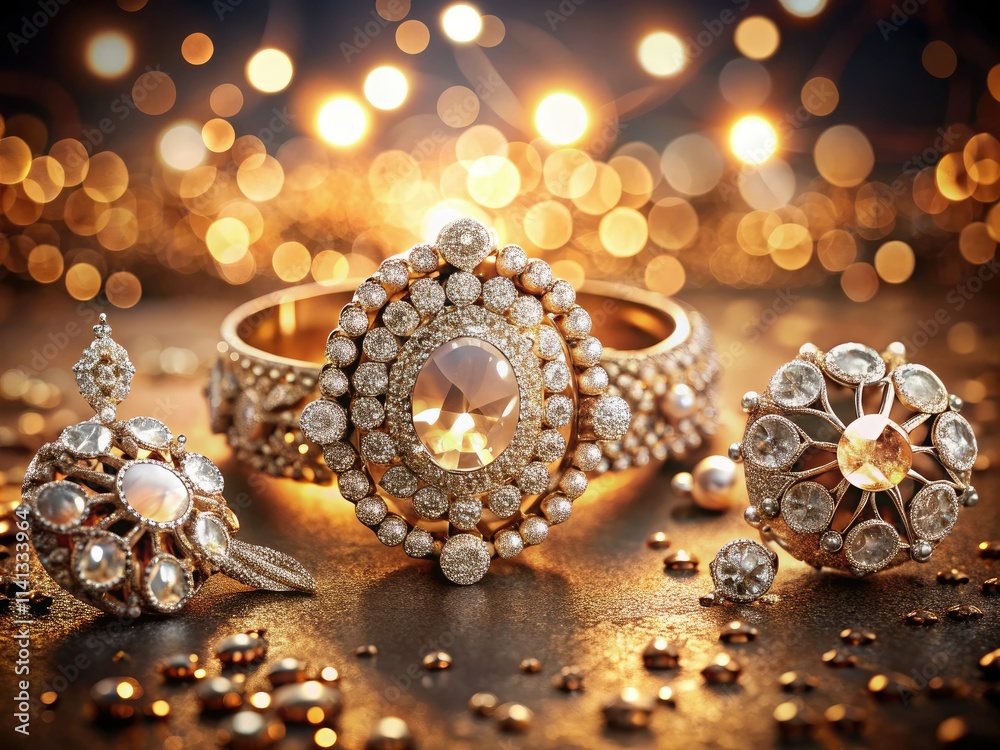 Fototapeta premium Exquisite jewelry, accessories, and fashionâ€”showcased in stunning, high-resolution product photography.