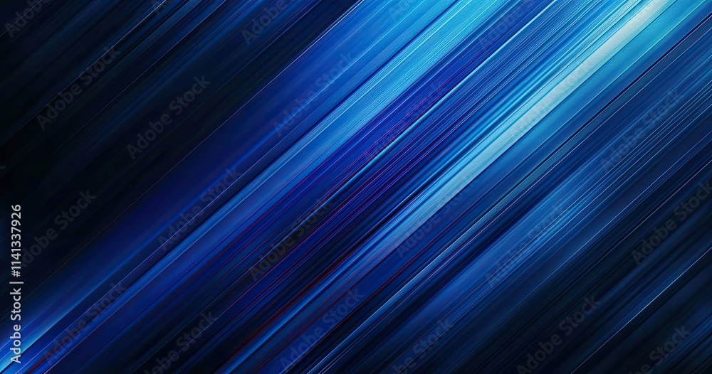 Obraz premium Abstract blue diagonal lines creating a dynamic and modern visual effect.
