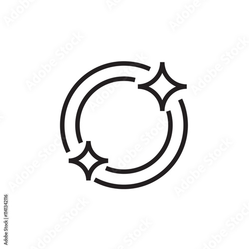 Dish clean washing icon outline editable stroke eps