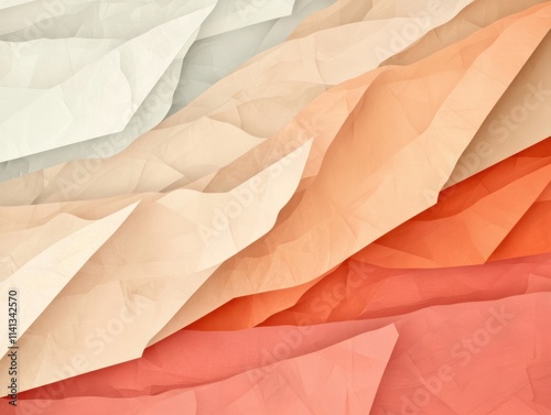 Wallpaper Mural Colorful crumpled paper textures in soft tones and gradients. Torontodigital.ca