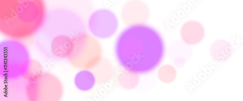 Colorful bokeh circles without bacground, suitable for background, decoration, frame, textures, border