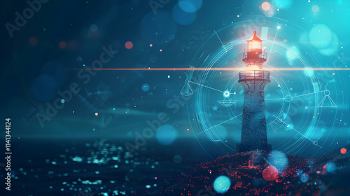 Innovative Mission Vision Values Concept for Digital Transformation

