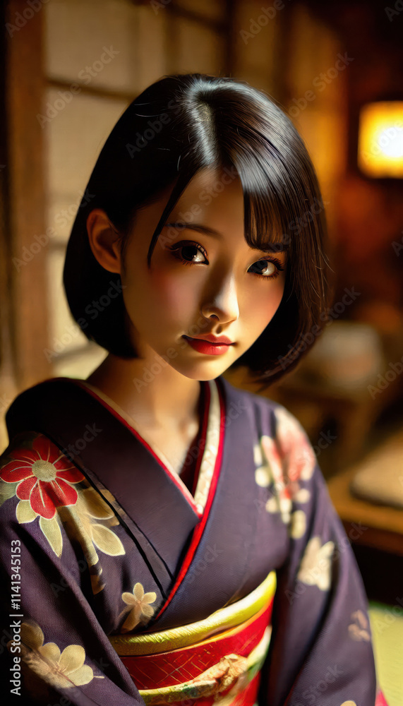 着物の女性 着物の女性