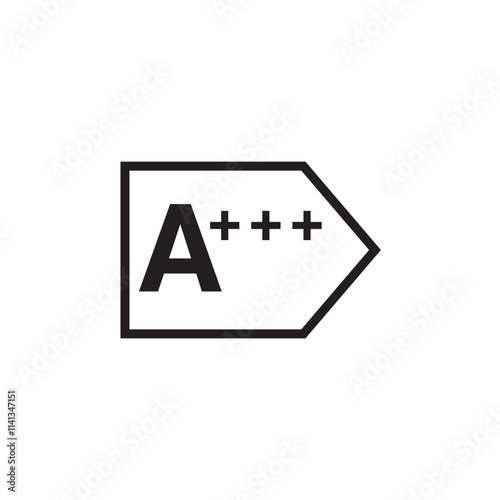 a plus rating icon editable stroke vector eps