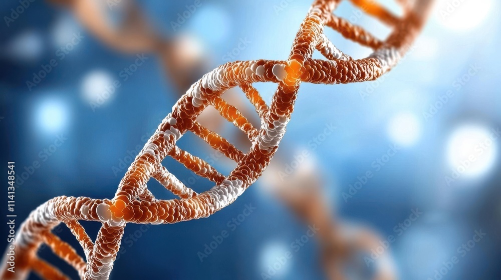 Detailed microscopic close up view of the intricate structure of a DNA molecule showcasing the complex helix pattern and biochemical nature of this fundamental genetic material Detailed microscopic close up view of the intricate structure of a DNA molecule showcasing the complex helix pattern and biochemical nature of this fundamental genetic material