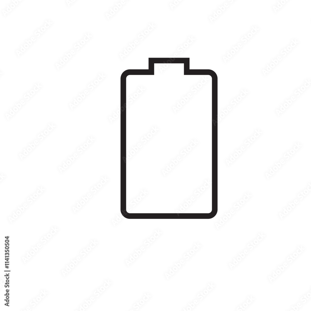 battery icon vector outline eps editable stroke battery icon vector outline eps editable stroke