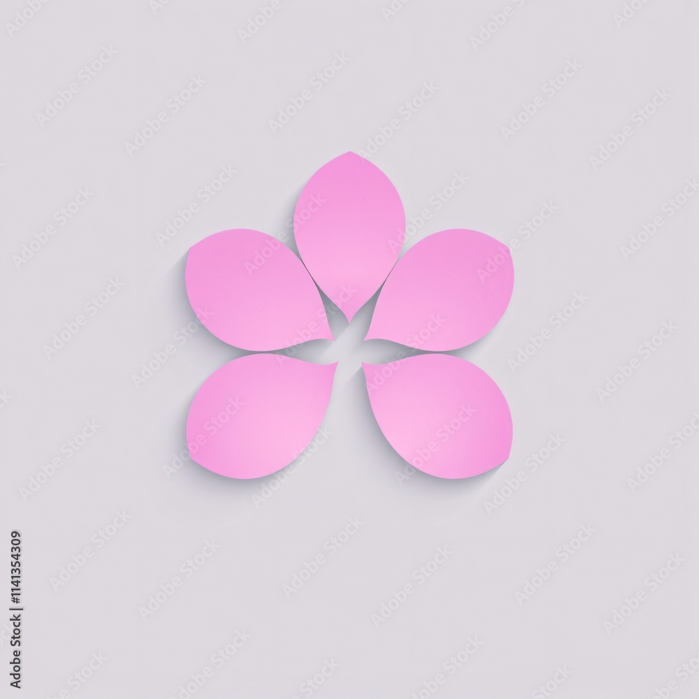 Elegant pink flower petal design against a soft background, ideal for wallpapers and decorative art projects Elegant pink flower petal design against a soft background, ideal for wallpapers and decorative art projects