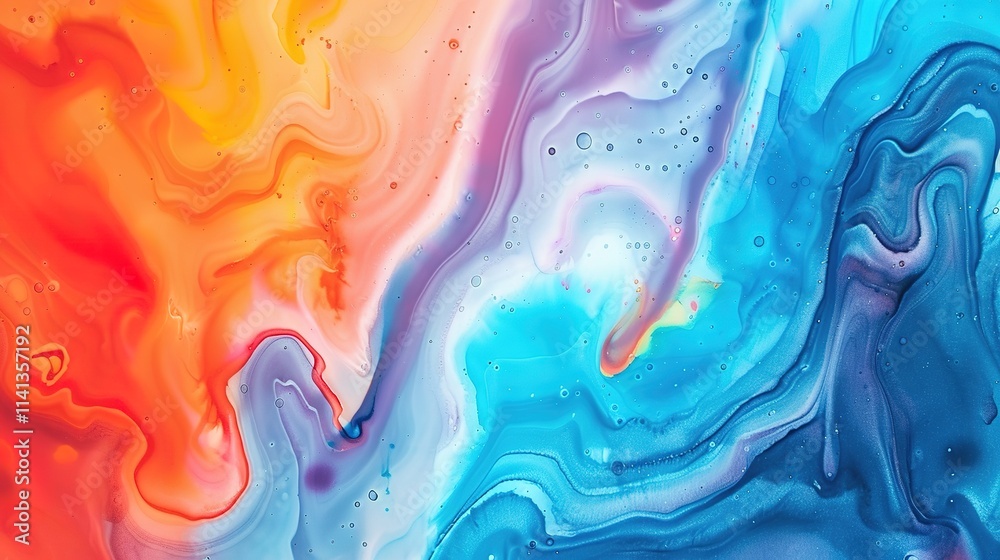 Obraz premium Abstract background Orange watercolor texture