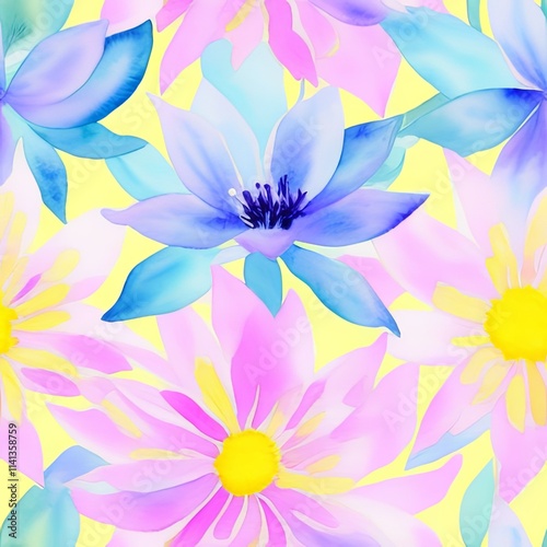 Colorful Abstract Seamless Geometric Pattern Background Texture Design Vector Print Wallpaper

