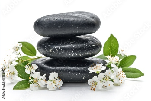 Zen Stones and Blossoms: A Symbol of Tranquility