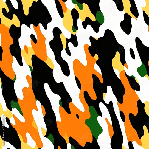 Colorful Abstract Seamless Geometric Pattern Background Texture Design Vector Print Wallpaper

