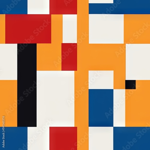 Colorful Abstract Seamless Geometric Pattern Background Texture Design Vector Print Wallpaper

