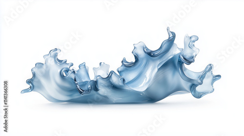 Abstract Ocean Wave: A grac...