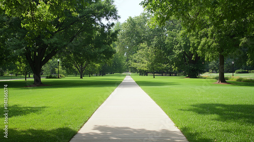 Serene Walkway: An inviting...