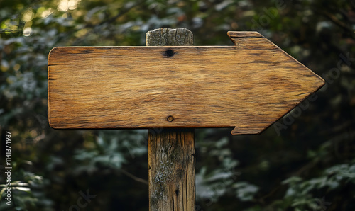 various wooden sign on white background photo