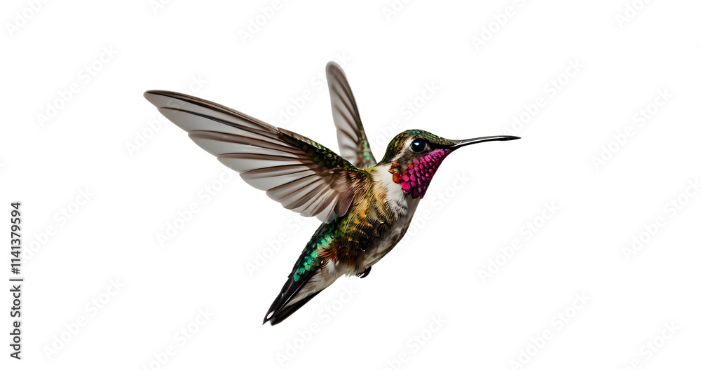 Fototapeta premium hummingbird isolated on white