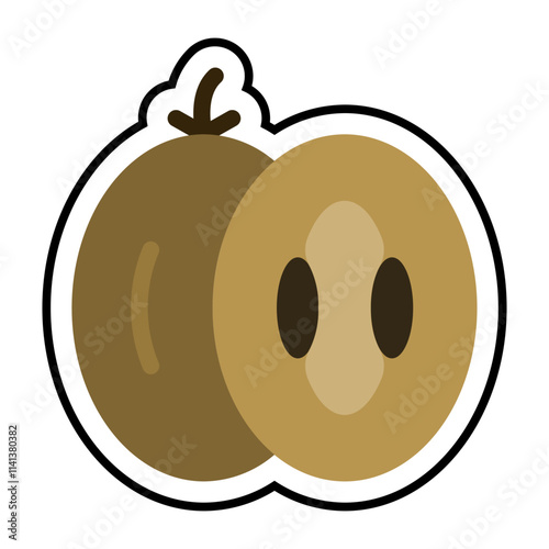 Sapodilla Sticker Icon