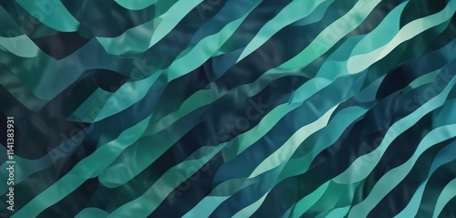 Geometric pattern featuring a mix of blues and greens with wavy shapes , #WavyLines, #TransgenderRights photo