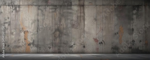 Grunge-inspired concrete wall with weathered texture and dark, muted colors , abandoned, crumbling photo