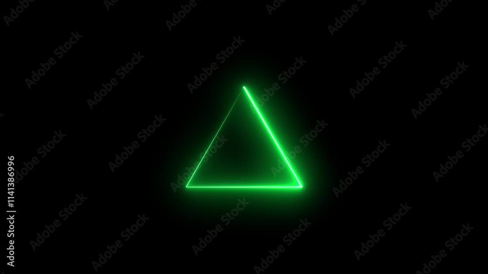 Neon glowing triangle tunnel with blue light lines moving fast. Background futuristic corridor with neon lights. Ultraviolet fluorescent led banner. Flashing laser light. 4k video. Neon glowing triangle tunnel with blue light lines moving fast. Background futuristic corridor with neon lights. Ultraviolet fluorescent led banner. Flashing laser light. 4k video.