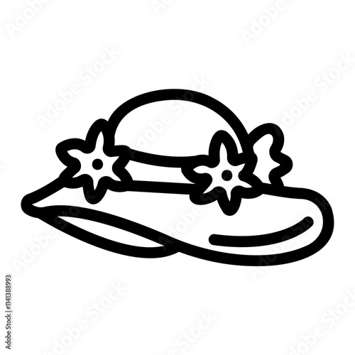 sunhat Line Icon