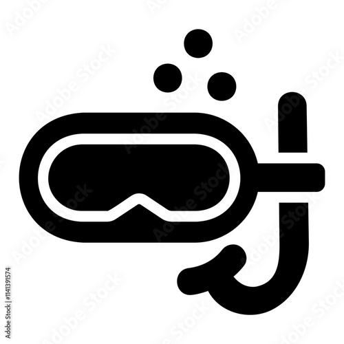 diving mask Solid icon