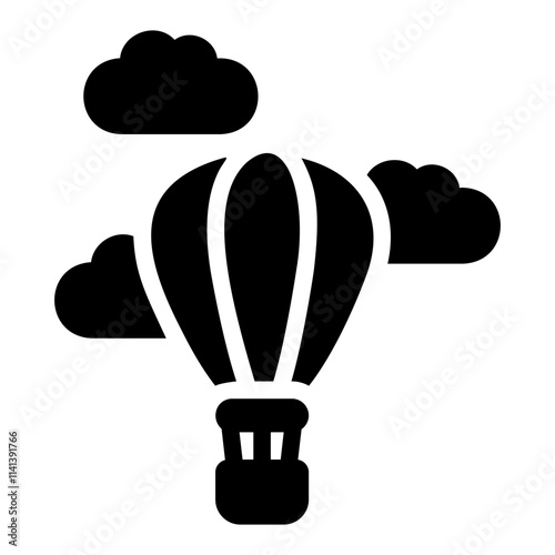 air balloon Solid icon