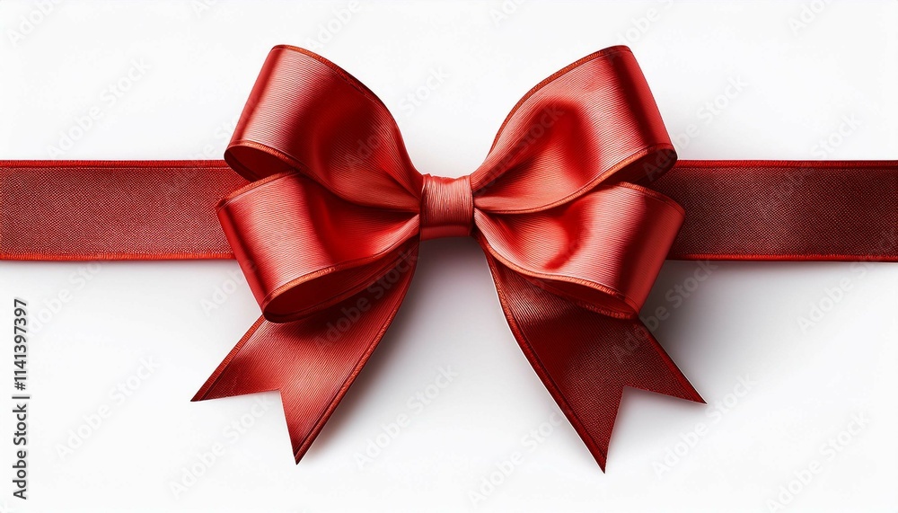 red bow on a white background red bow on a white background