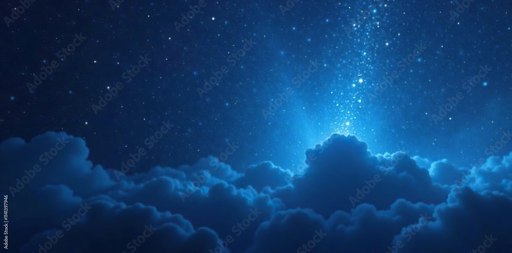 Dark blue background with subtle shimmering starlight and misty veil, shimmering, starlight, weather Dark blue background with subtle shimmering starlight and misty veil, shimmering, starlight, weather