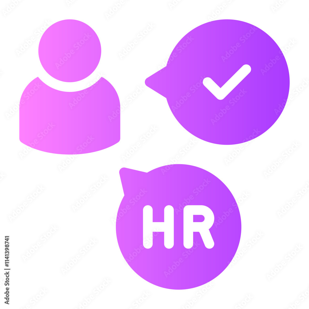 new hire gradient icon
