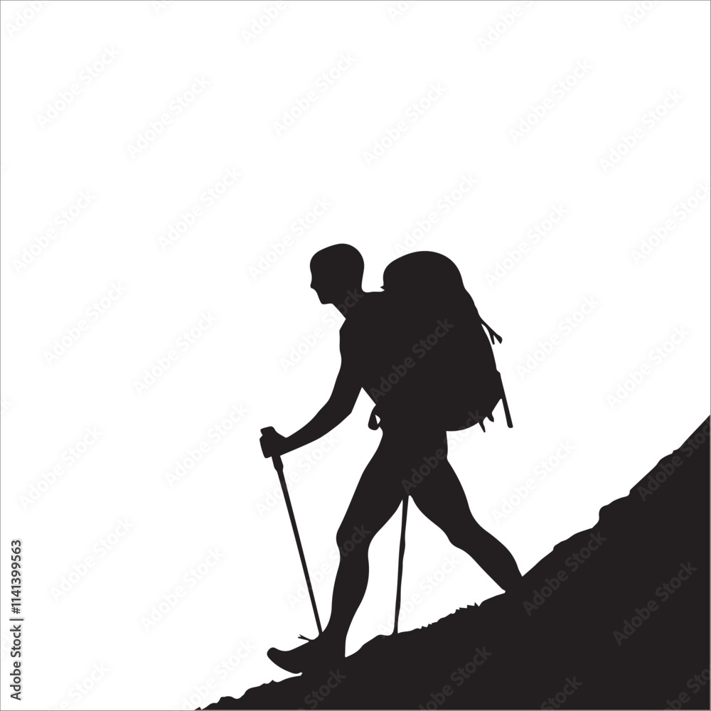 Hiking man Silhouettes. hiker with rucksacks and backpack silhouette. Hiking man Silhouettes. hiker with rucksacks and backpack silhouette.