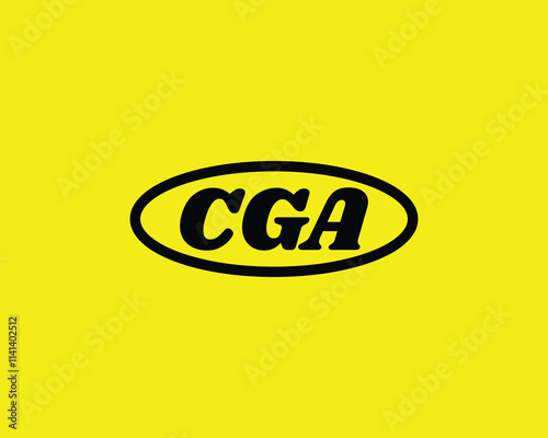 CGA logo design vector template. CGA photo