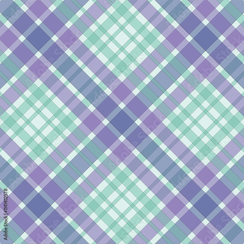 Plaid pattern vector Check fabric texture Seamless textile design for clothes paper 