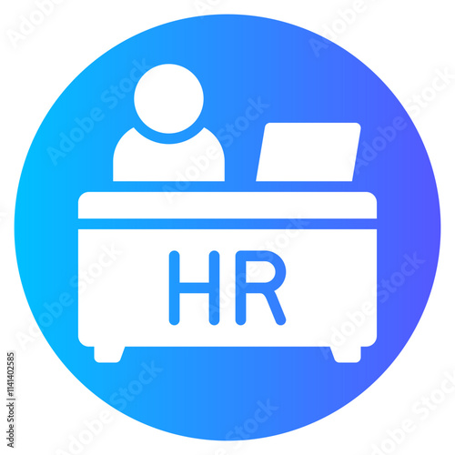 human resources gradient icon