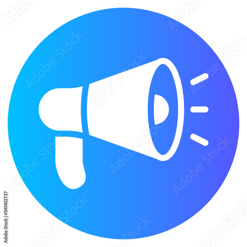 megaphone gradient icon