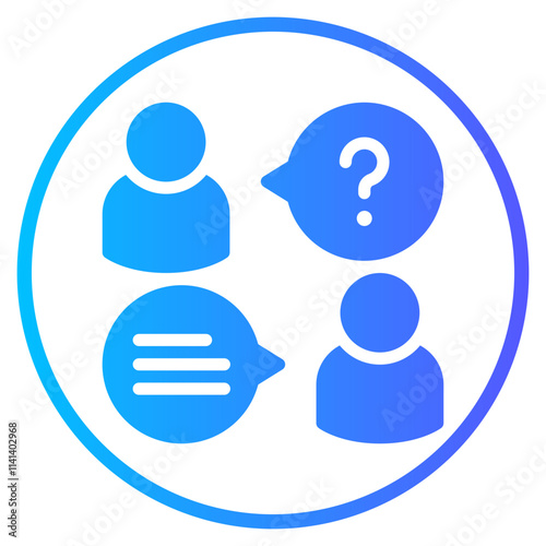interview gradient icon