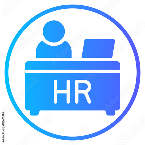 human resources gradient icon