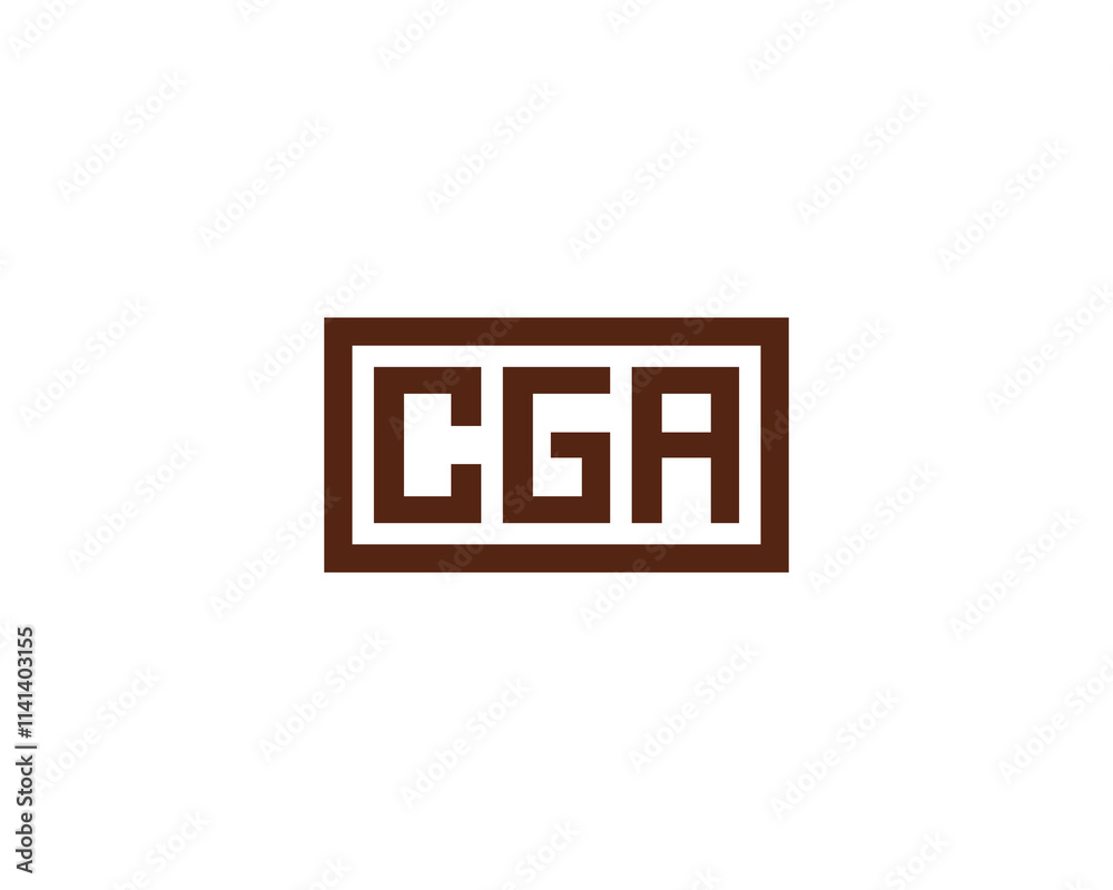 CGA logo design vector template. CGA CGA logo design vector template. CGA