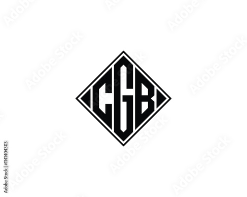 CGB logo design vector template. CGB